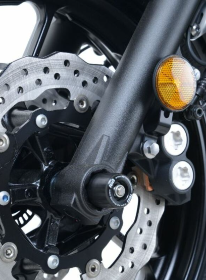 Краш тапи за ост R&amp;G RACING Black Fork Protection Yamaha XSR700 16-22